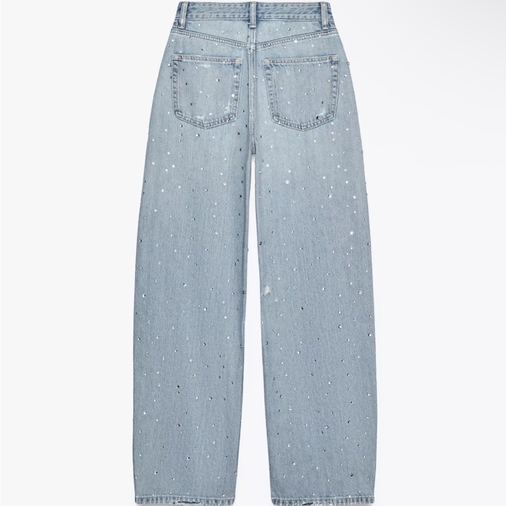 NWT Limited Edition Embelleshed Light Blue Jeans